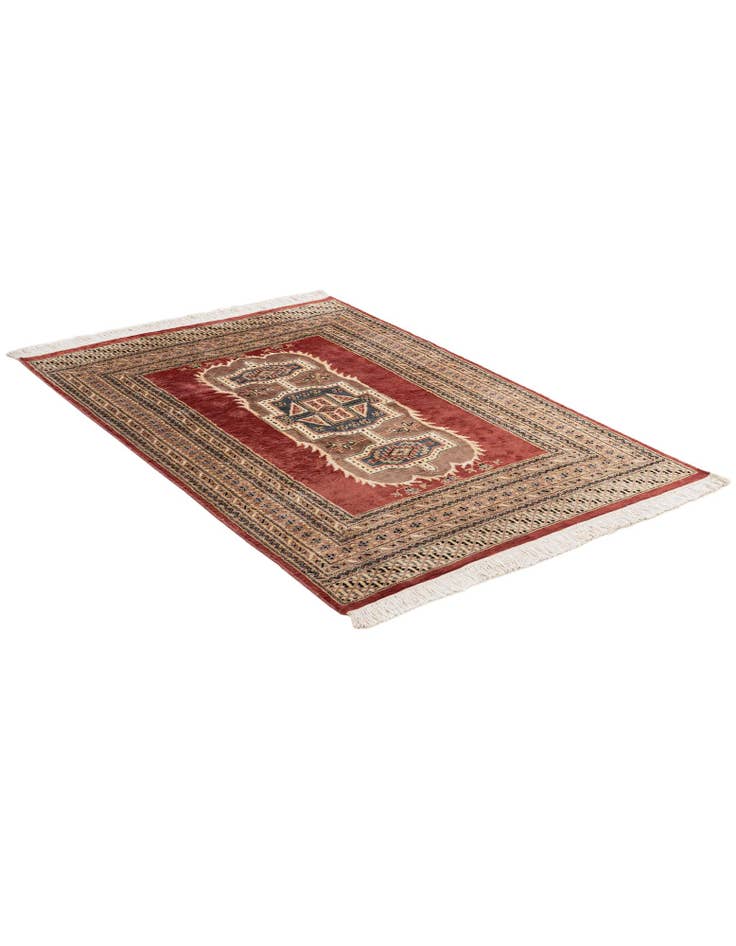 Detail image of  4' 5 x 6' 2  Hand Knotted Bokhara Oriental Rug