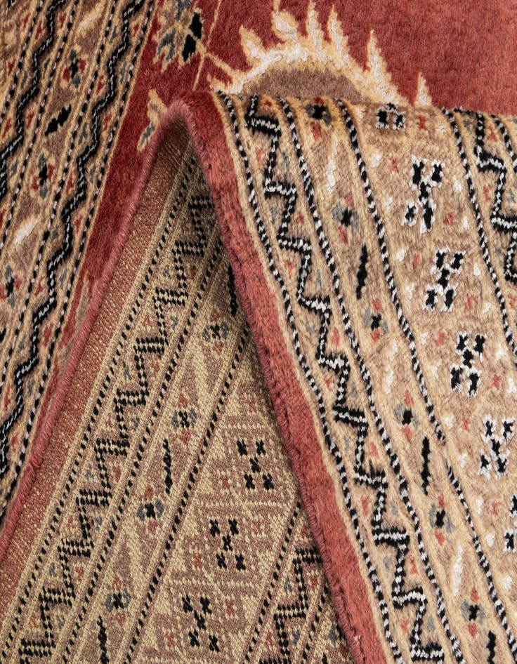 Detail image of  4' 5 x 6' 2  Hand Knotted Bokhara Oriental Rug