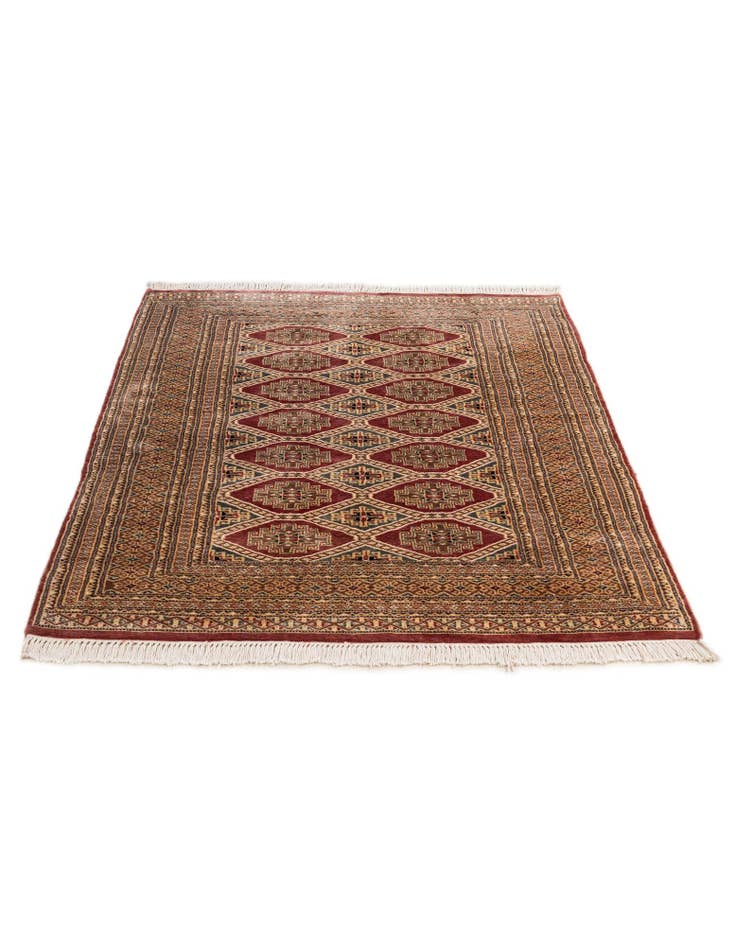 Detail image of  4' 4 x 5' 6  Hand Knotted Bokhara Oriental Rug