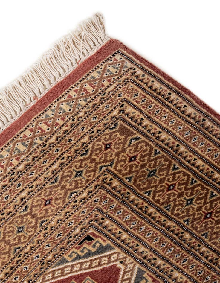 Detail image of  4' 4 x 5' 6  Hand Knotted Bokhara Oriental Rug