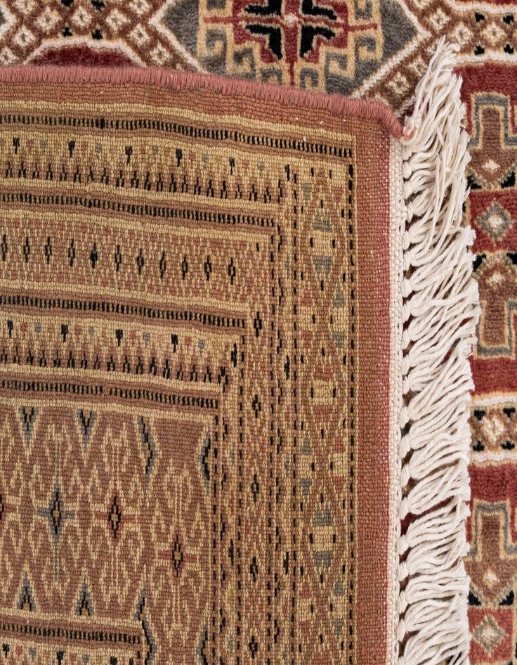 Detail image of  4' 4 x 5' 6  Hand Knotted Bokhara Oriental Rug