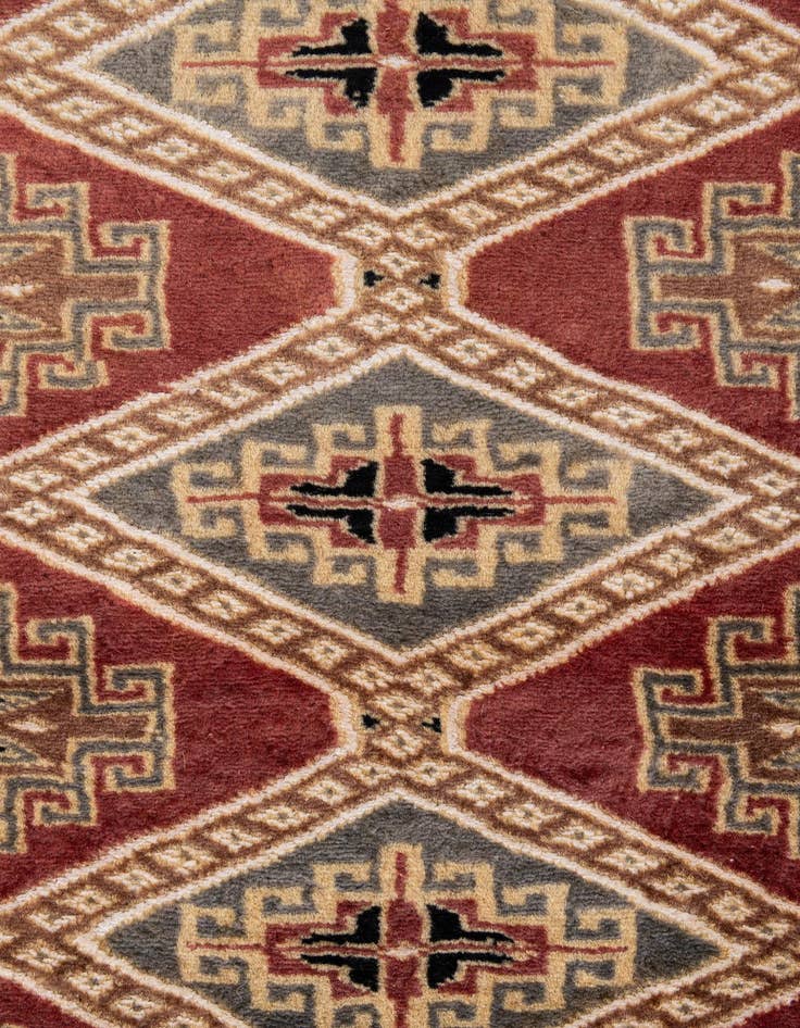 Detail image of  4' 4 x 5' 6  Hand Knotted Bokhara Oriental Rug