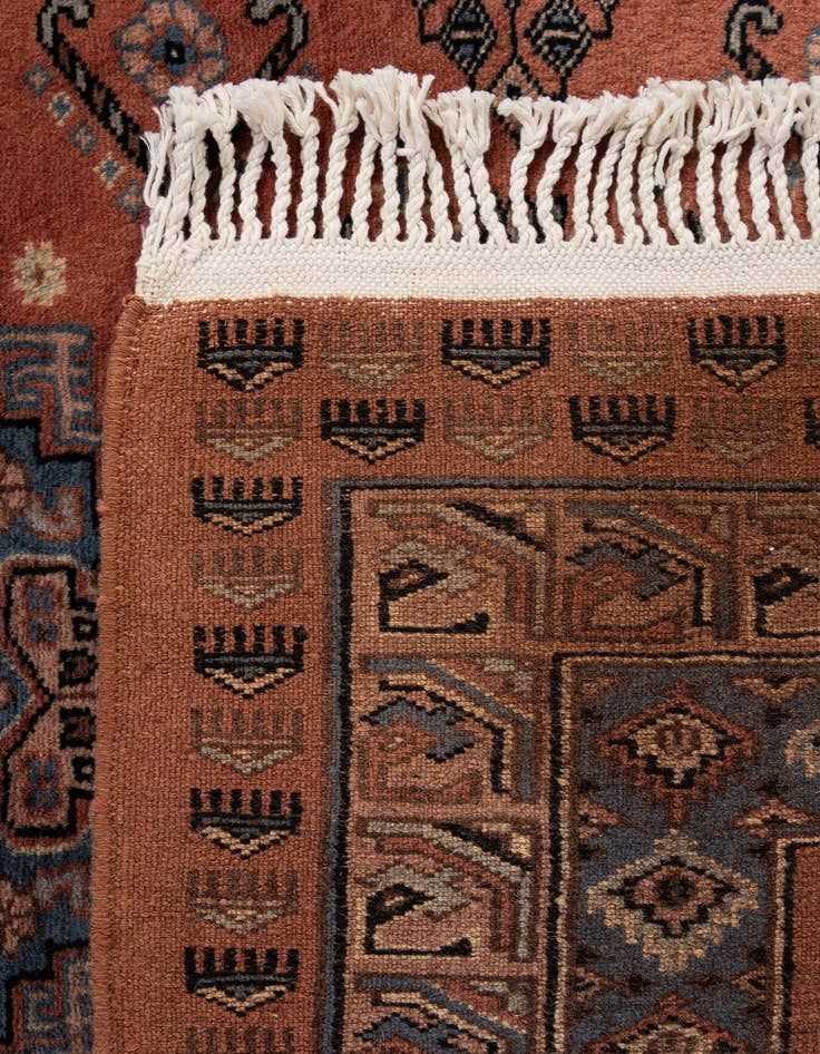 Detail image of  4' 4 x 5' 6  Hand Knotted Bokhara Oriental Rug