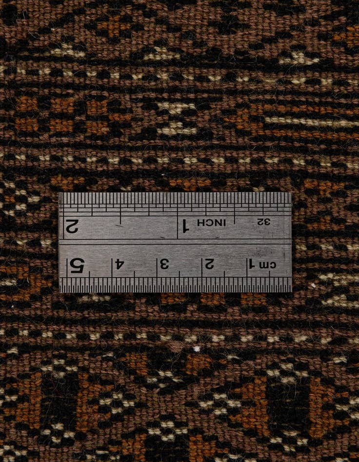 Detail image of  4' 1 x 6' 1  Hand Knotted Bokhara Oriental Wool Rug