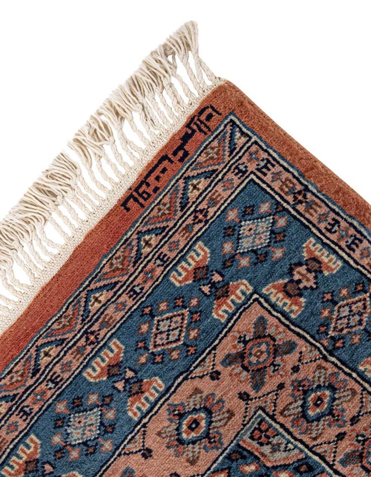 Detail image of  4' 3 x 6' 3  Hand Knotted Bokhara Oriental Wool Rug