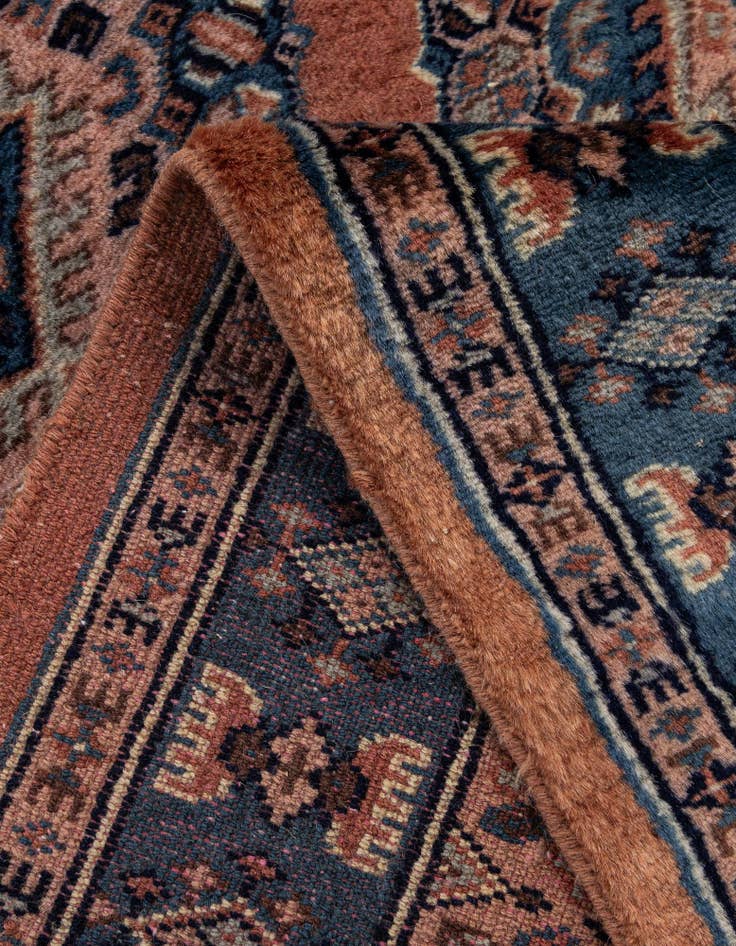 Detail image of  4' 3 x 6' 3  Hand Knotted Bokhara Oriental Wool Rug