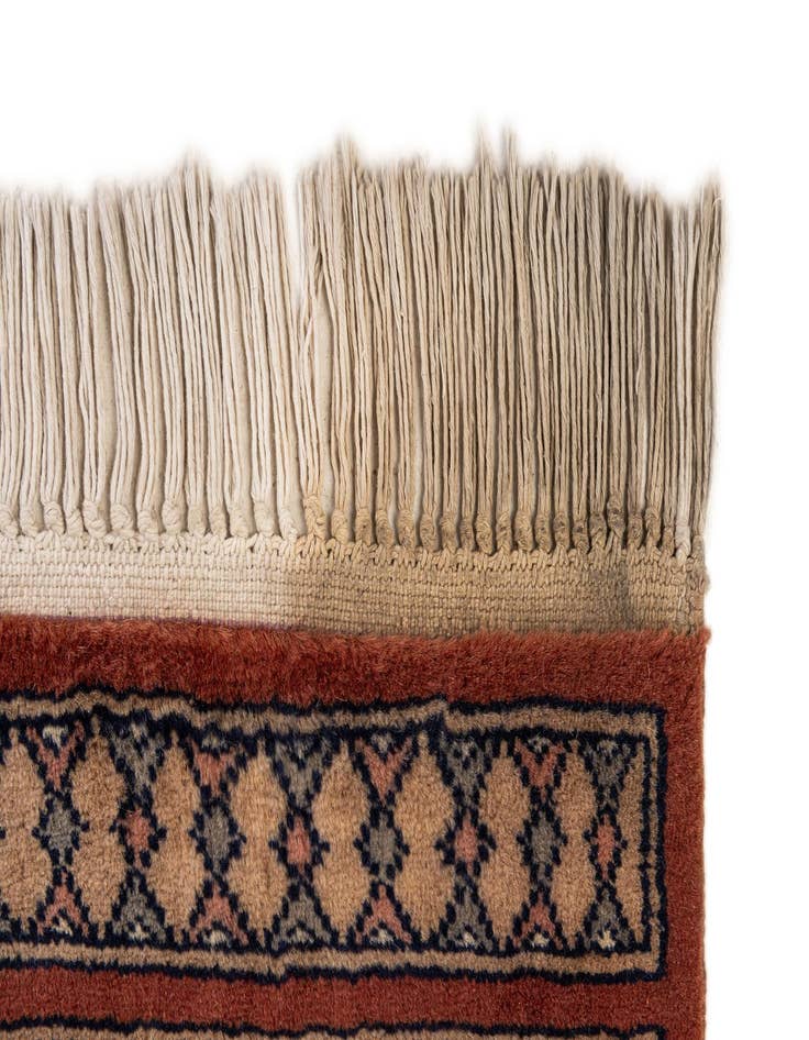 Detail image of  4' 4 x 6' 4  Hand Knotted Bokhara Oriental Wool Rug