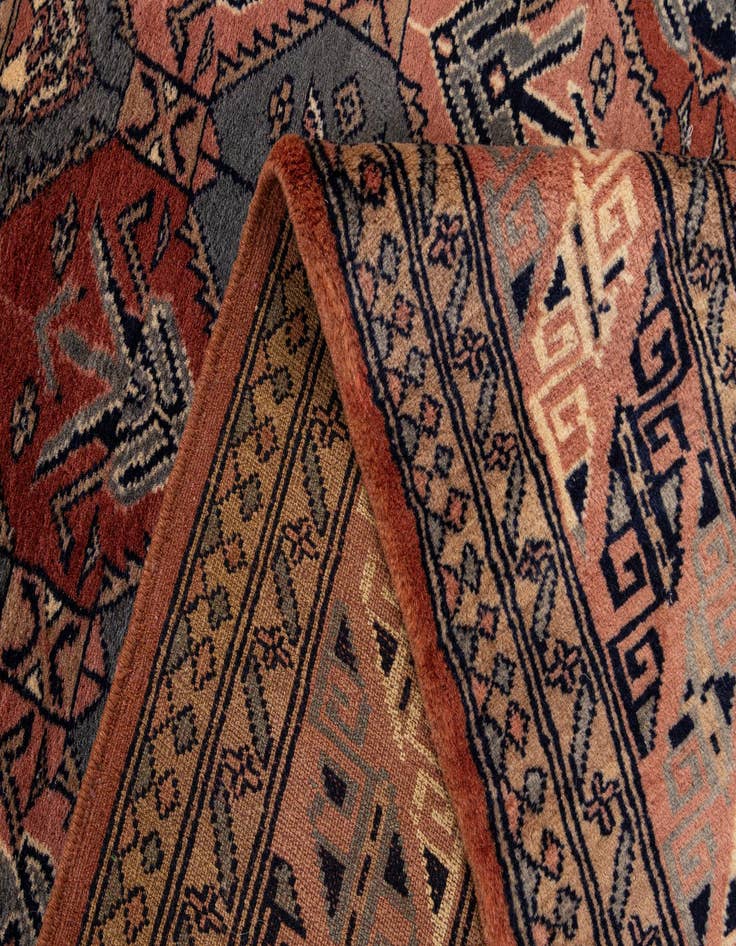 Detail image of  4' 4 x 6' 4  Hand Knotted Bokhara Oriental Wool Rug