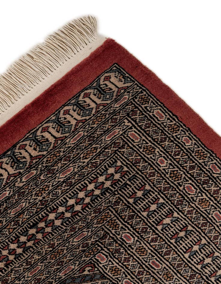 Detail image of  8' 2 x 10' 8  Hand Knotted Bokhara Oriental Wool Rug