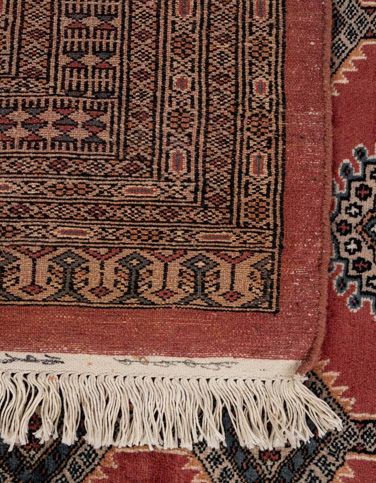 Detail image of  8' 2 x 10' 8  Hand Knotted Bokhara Oriental Wool Rug