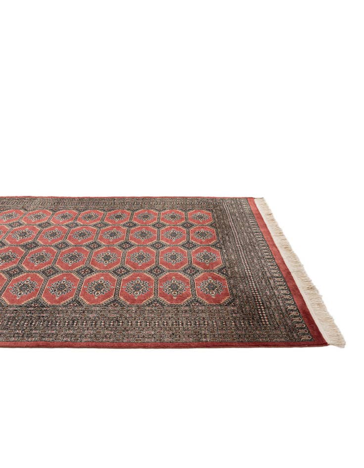 Detail image of  8' 2 x 10' 8  Hand Knotted Bokhara Oriental Wool Rug