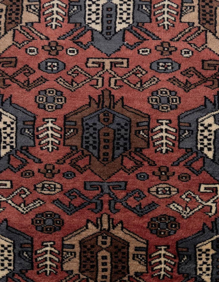 Detail image of  8' 1 x 10' 11  Hand Knotted Bokhara Oriental Wool Rug