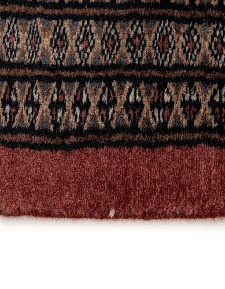 Detail image of  8' 1 x 10' 11  Hand Knotted Bokhara Oriental Wool Rug