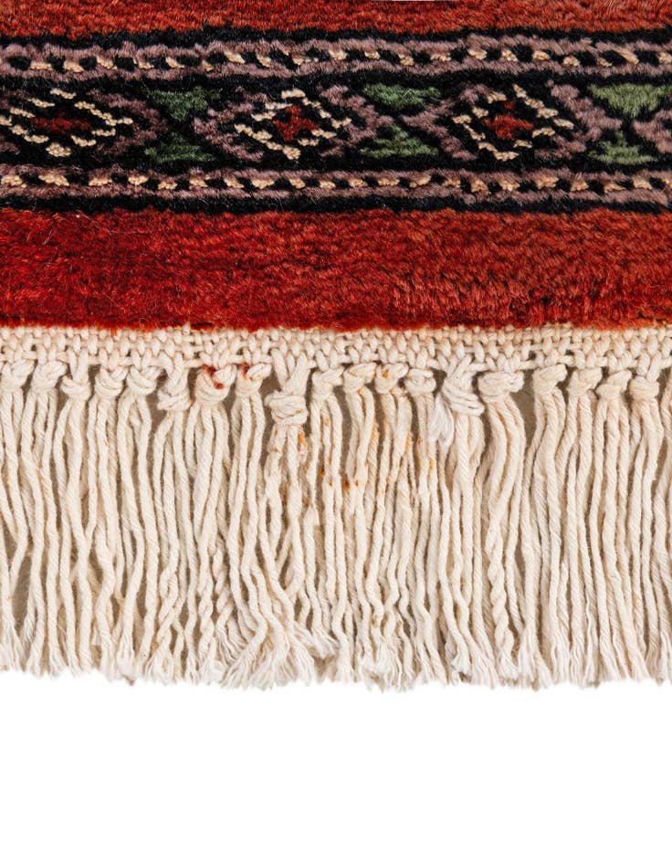 Detail image of  4' 2 x 5' 9  Hand Knotted Bokhara Oriental Wool Rug