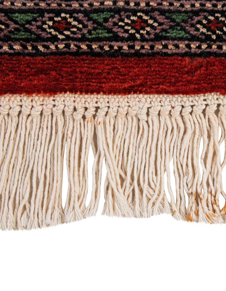 Detail image of  4' 2 x 5' 9  Hand Knotted Bokhara Oriental Wool Rug