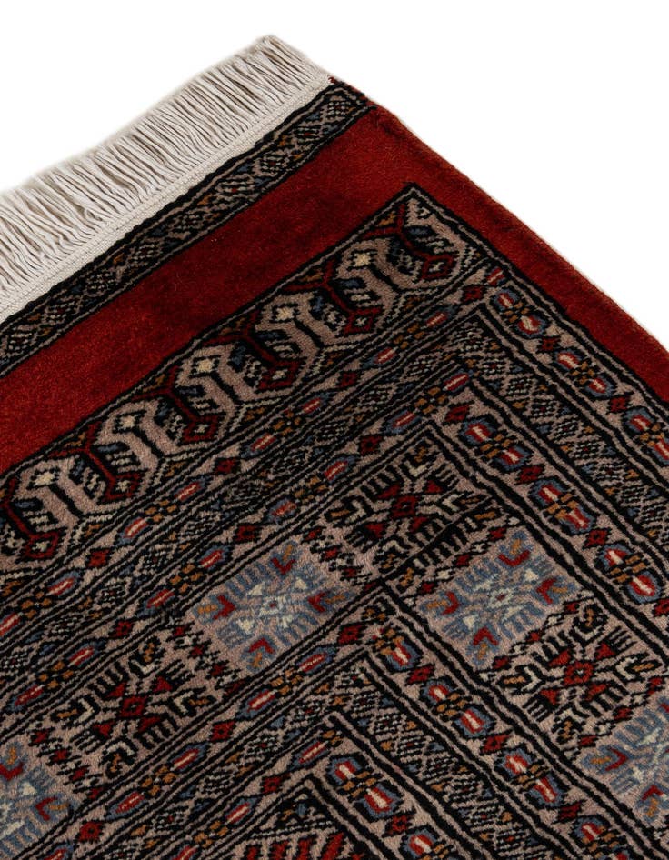 Detail image of  7' 4 x 9' 8  Hand Knotted Bokhara Oriental Wool Rug