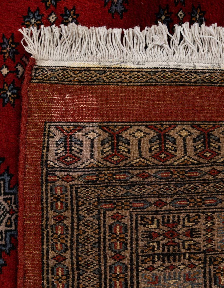 Detail image of  7' 4 x 9' 8  Hand Knotted Bokhara Oriental Wool Rug