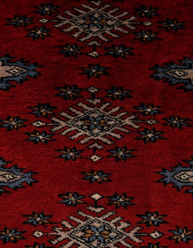 Detail image of  7' 4 x 9' 8  Hand Knotted Bokhara Oriental Wool Rug