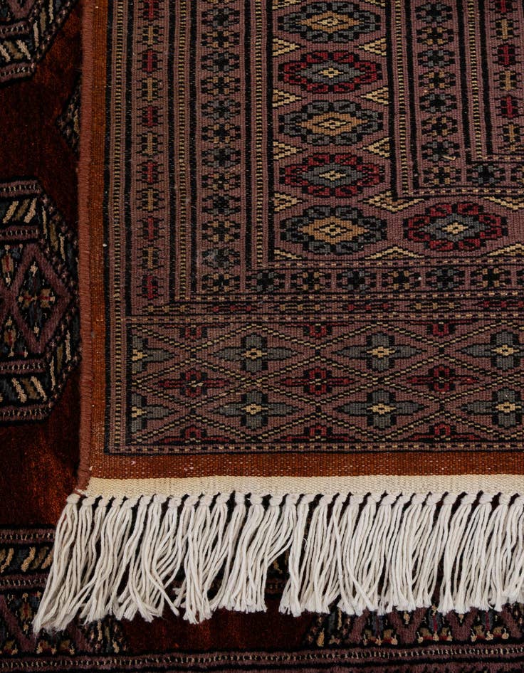 Detail image of  4' x 5' 3  Hand Knotted Bokhara Oriental Wool Rug