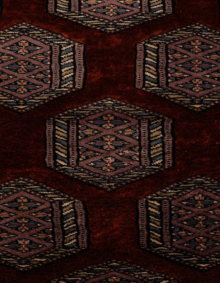 Detail image of  4' x 5' 3  Hand Knotted Bokhara Oriental Wool Rug