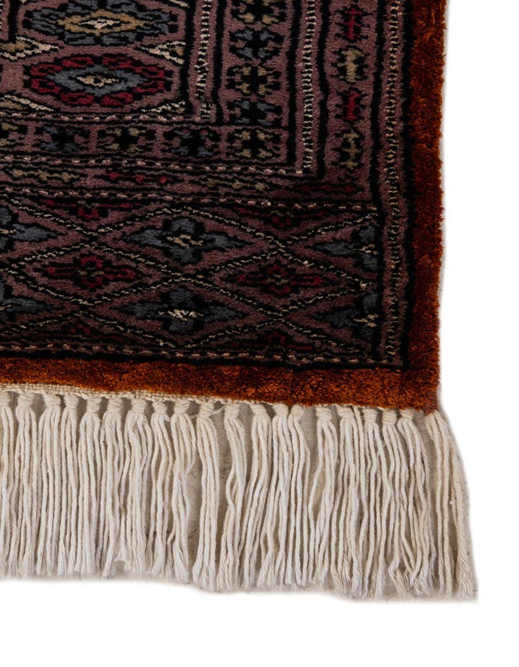 Detail image of  4' x 5' 3  Hand Knotted Bokhara Oriental Wool Rug