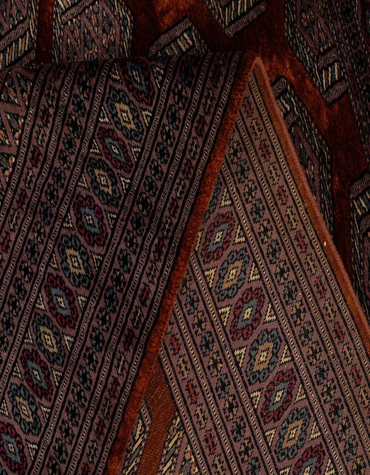 Detail image of  4' x 5' 3  Hand Knotted Bokhara Oriental Wool Rug