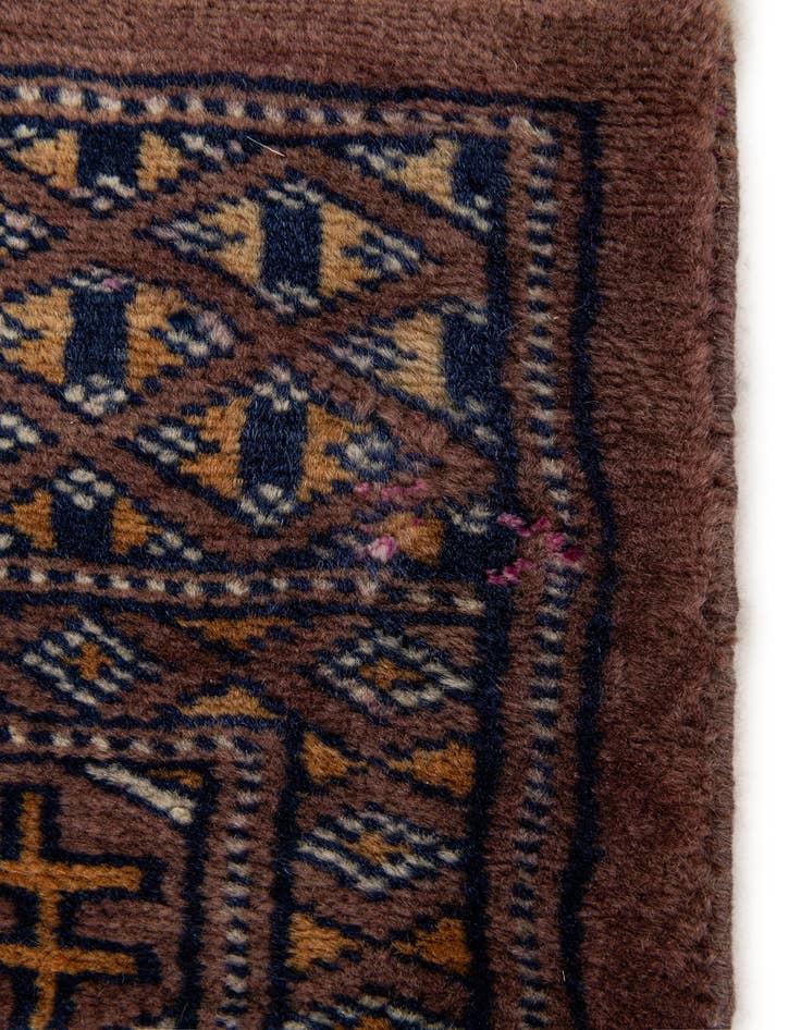Detail image of  2' x 3'  Hand Knotted Bokhara Oriental Wool Rug