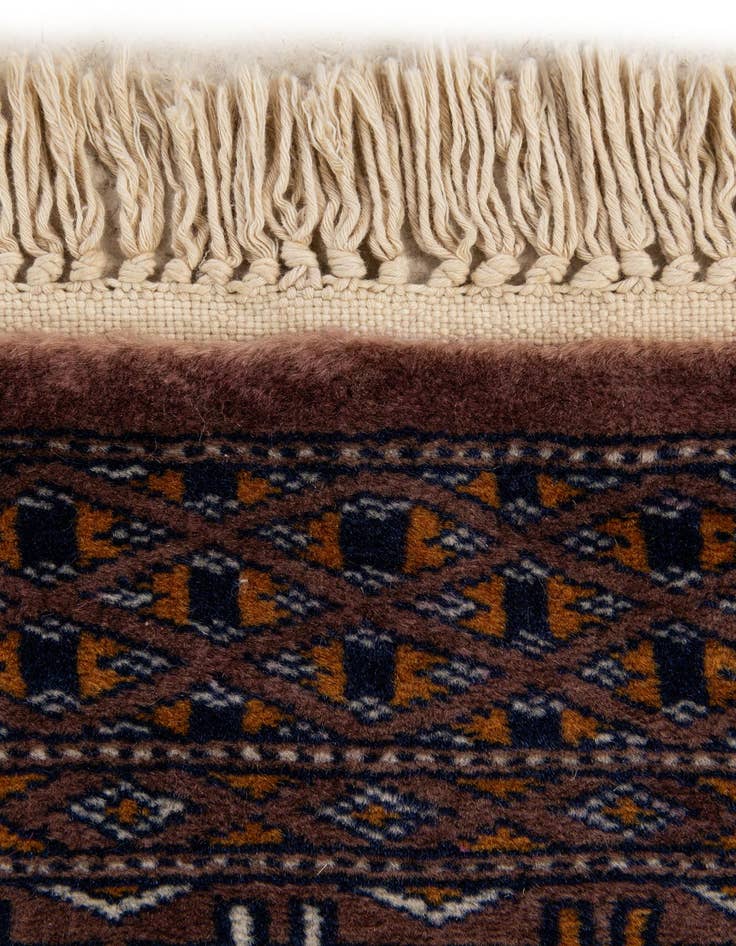 Detail image of  2' x 3'  Hand Knotted Bokhara Oriental Wool Rug