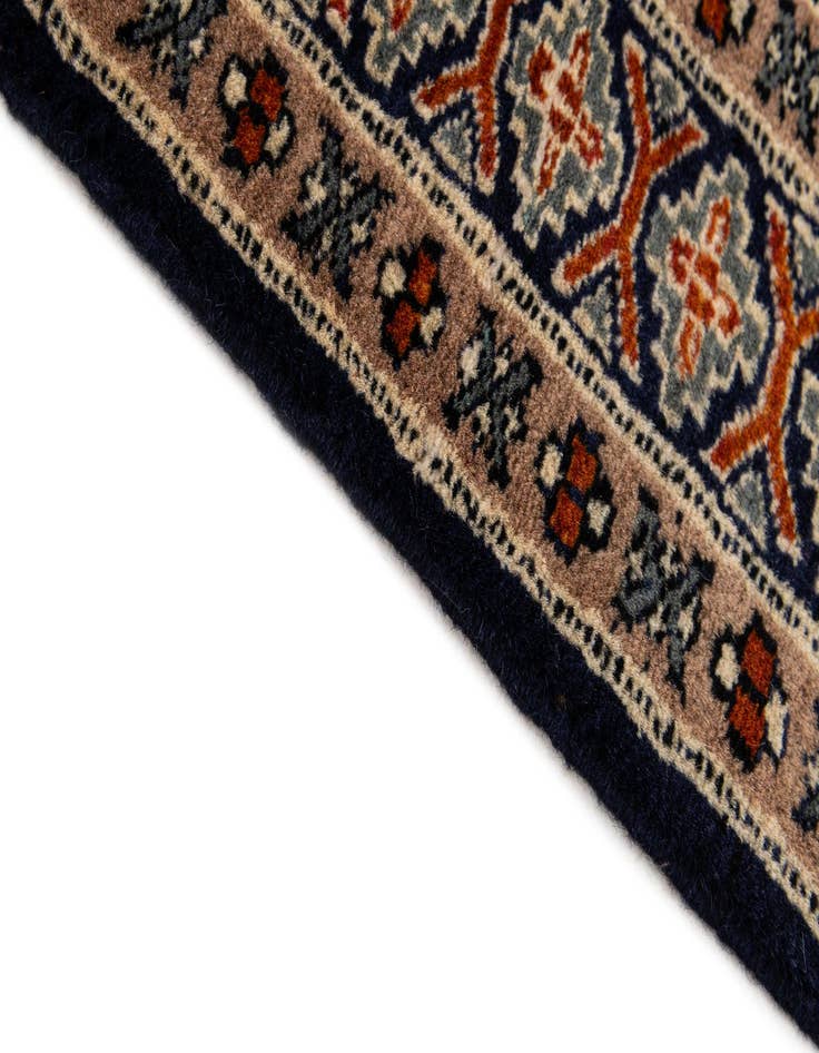 Detail image of  2' 8 x 4'  Hand Knotted Bokhara Oriental Wool Rug