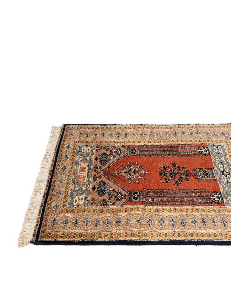 Detail image of  2' 8 x 4' 6  Hand Knotted Bokhara Oriental Wool Rug