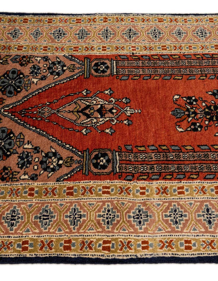 Detail image of  2' 8 x 4' 6  Hand Knotted Bokhara Oriental Wool Rug