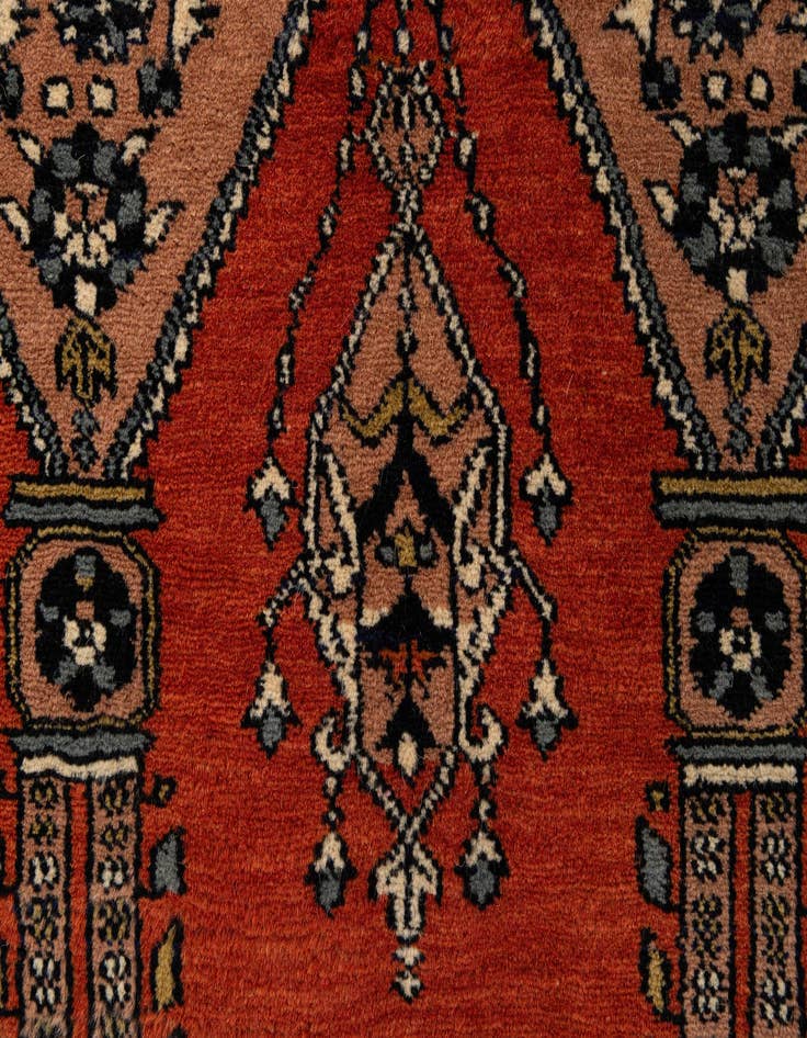 Detail image of  2' 8 x 4' 6  Hand Knotted Bokhara Oriental Wool Rug