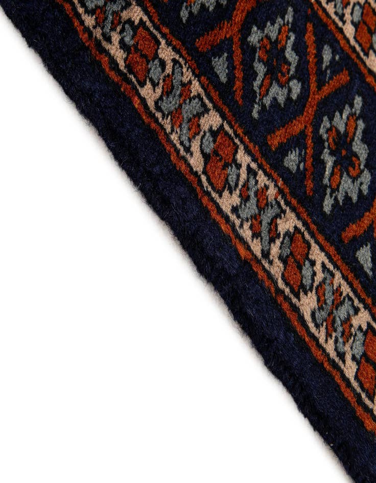 Detail image of  2' 7 x 4' 5  Hand Knotted Bokhara Oriental Wool Rug