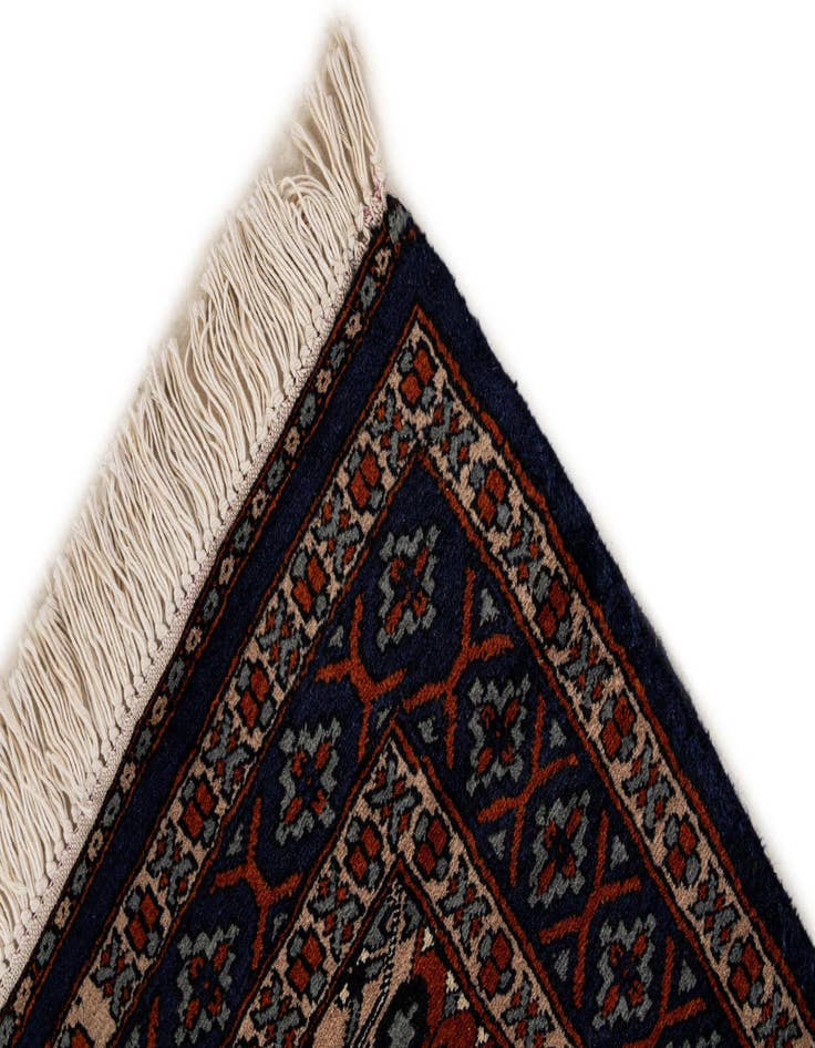 Detail image of  2' 7 x 4' 5  Hand Knotted Bokhara Oriental Wool Rug