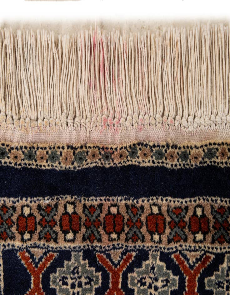 Detail image of  2' 8 x 4' 6  Hand Knotted Bokhara Oriental Wool Rug