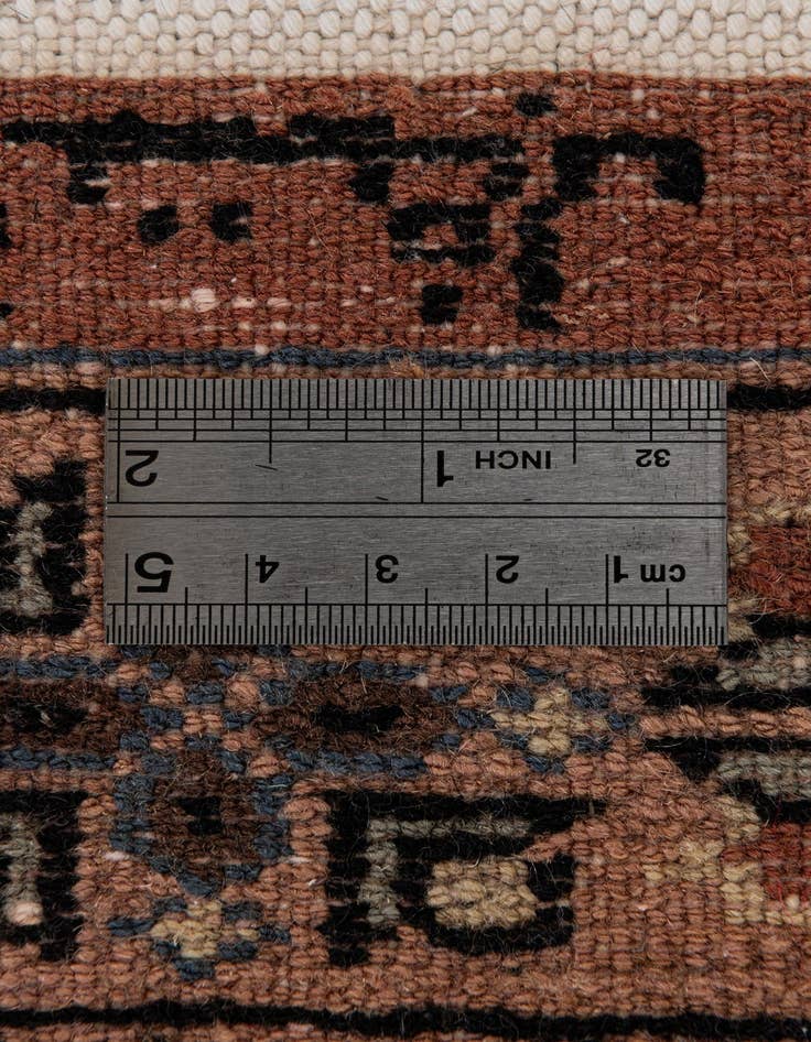 Detail image of  4' 3 x 6' 3  Hand Knotted Bokhara Oriental Wool Rug