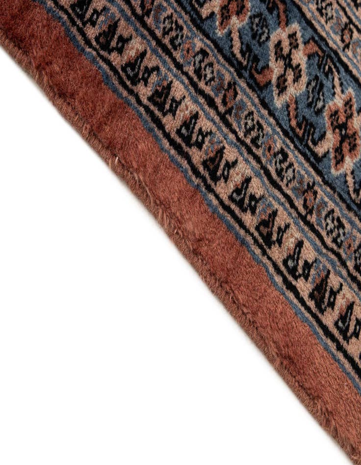 Detail image of  4' 3 x 6' 3  Hand Knotted Bokhara Oriental Wool Rug