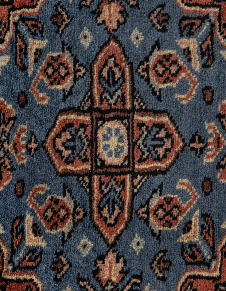 Detail image of  4' 2 x 6' 2  Hand Knotted Bokhara Oriental Wool Rug