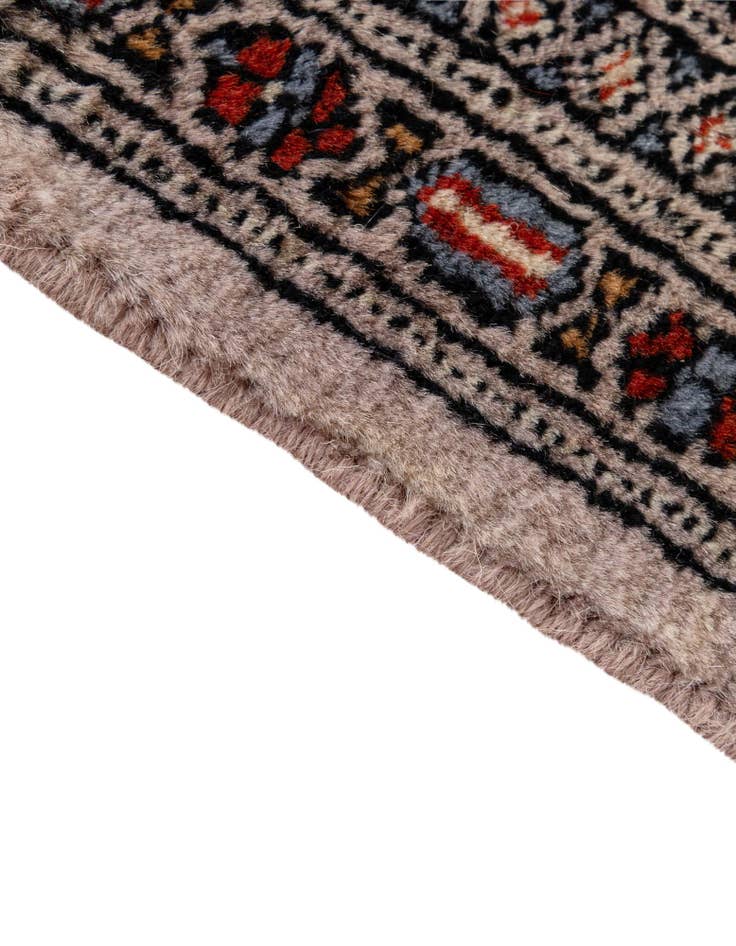 Detail image of  4' 2 x 6' 5  Hand Knotted Bokhara Oriental Wool Rug