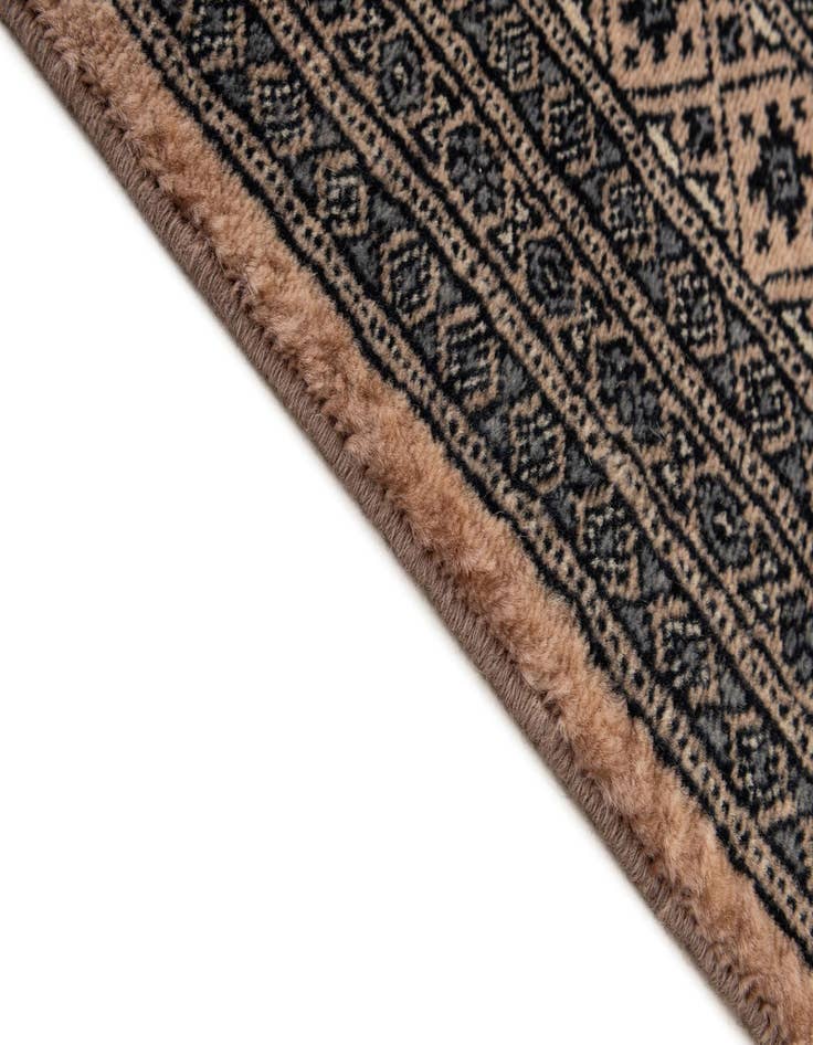 Detail image of  4' 2 x 5' 11  Hand Knotted Bokhara Oriental Wool Rug