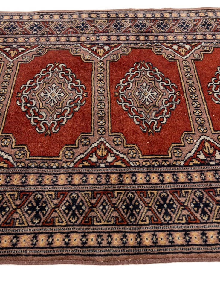 Detail image of  2' 7 x 4' 1  Hand Knotted Bokhara Oriental Wool Rug