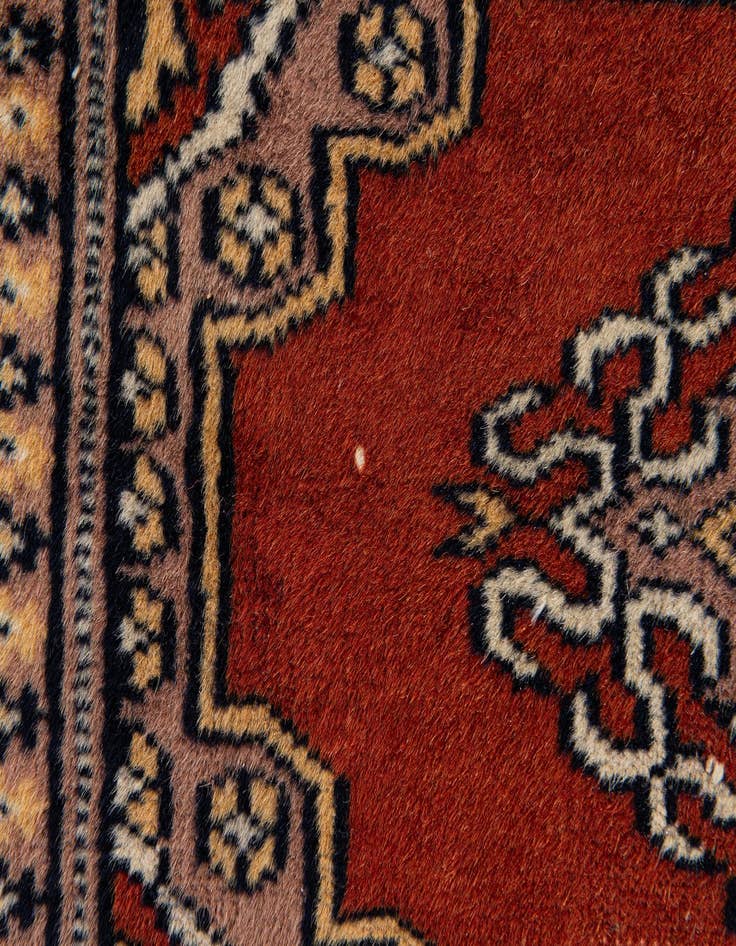 Detail image of  2' 7 x 4' 1  Hand Knotted Bokhara Oriental Wool Rug