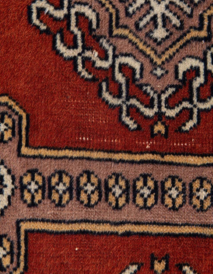 Detail image of  2' 7 x 4' 1  Hand Knotted Bokhara Oriental Wool Rug