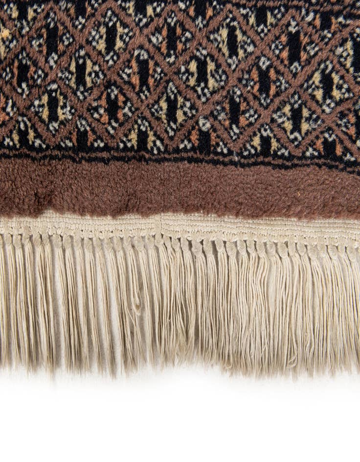 Detail image of  3' 1 x 4' 9  Hand Knotted Bokhara Oriental Wool Rug