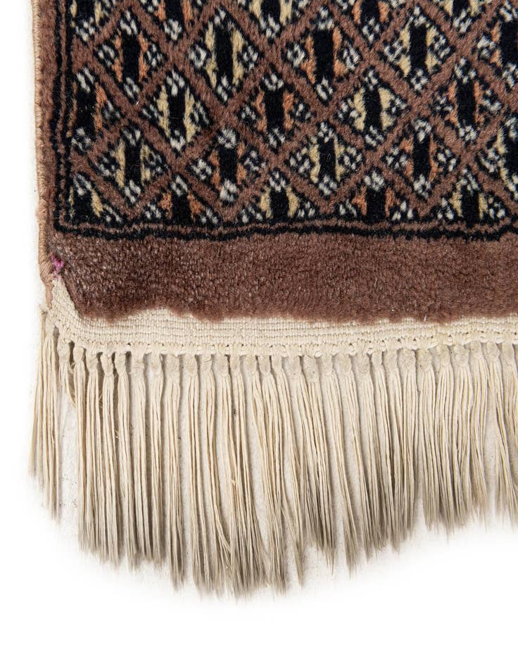 Detail image of  3' 1 x 4' 9  Hand Knotted Bokhara Oriental Wool Rug