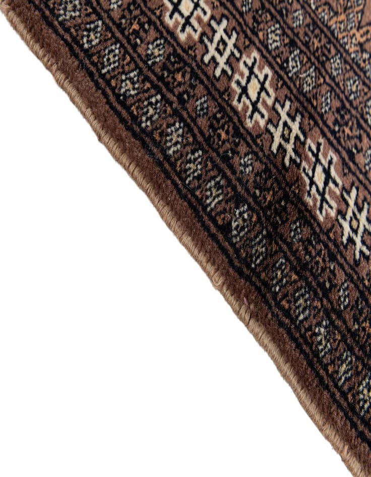 Detail image of  3' 1 x 4' 9  Hand Knotted Bokhara Oriental Wool Rug