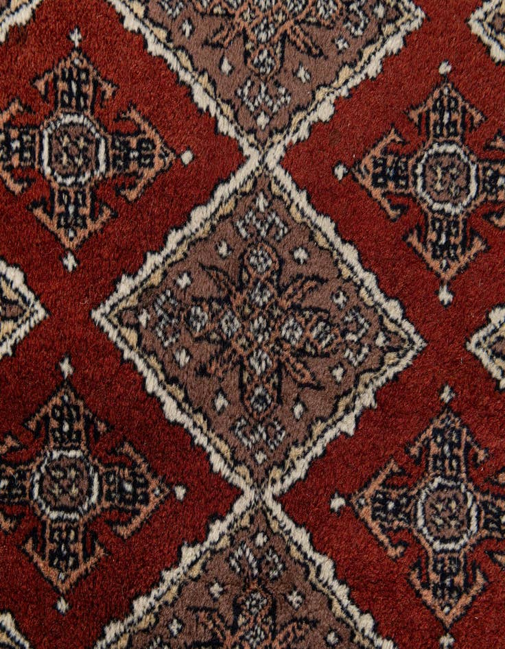 Detail image of  3' 1 x 4' 9  Hand Knotted Bokhara Oriental Wool Rug