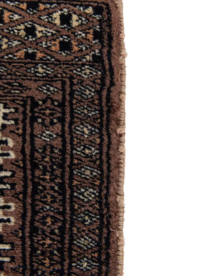 Detail image of  3' 1 x 4' 9  Hand Knotted Bokhara Oriental Wool Rug