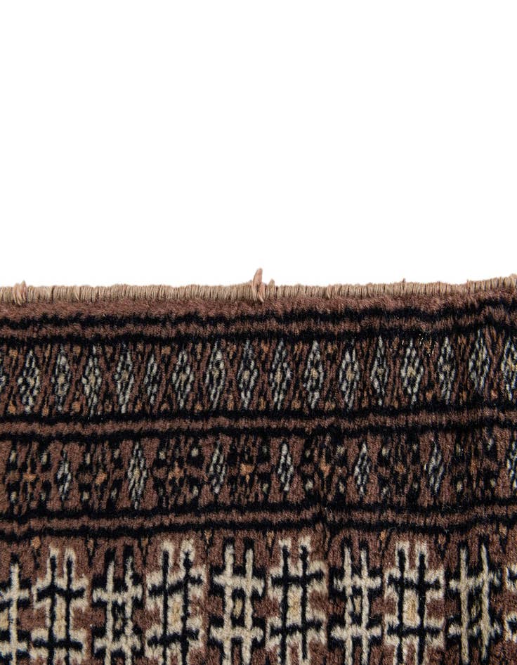 Detail image of  3' 1 x 4' 9  Hand Knotted Bokhara Oriental Wool Rug