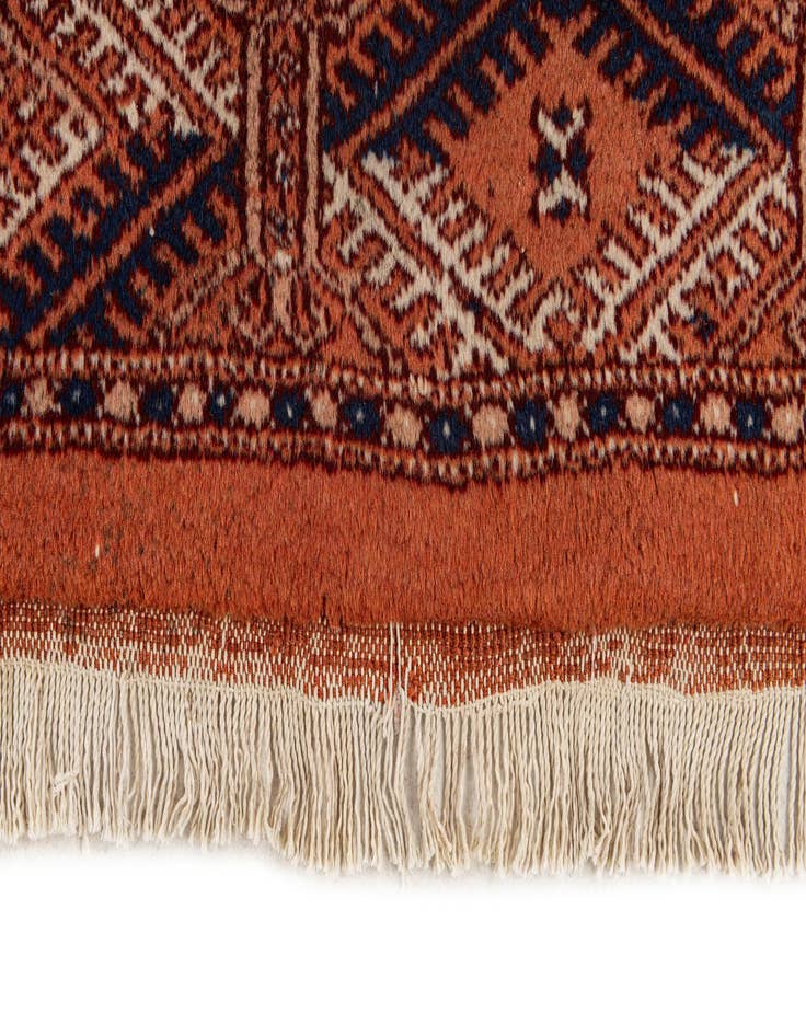 Detail image of  6' 3 x 10' 1  Hand Knotted Bokhara Oriental Wool Rug